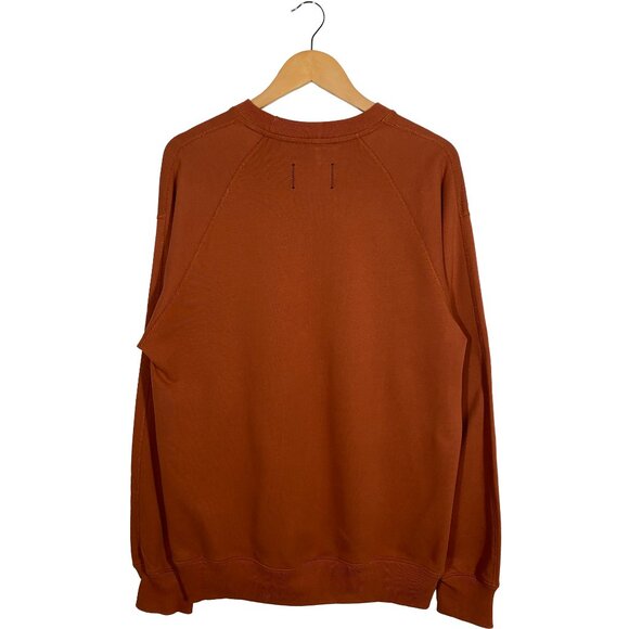 Reigning Champ Oversized French Terry Crewneck Sweatshirt Burnt Orangem men's Sm - Picture 2 of 8